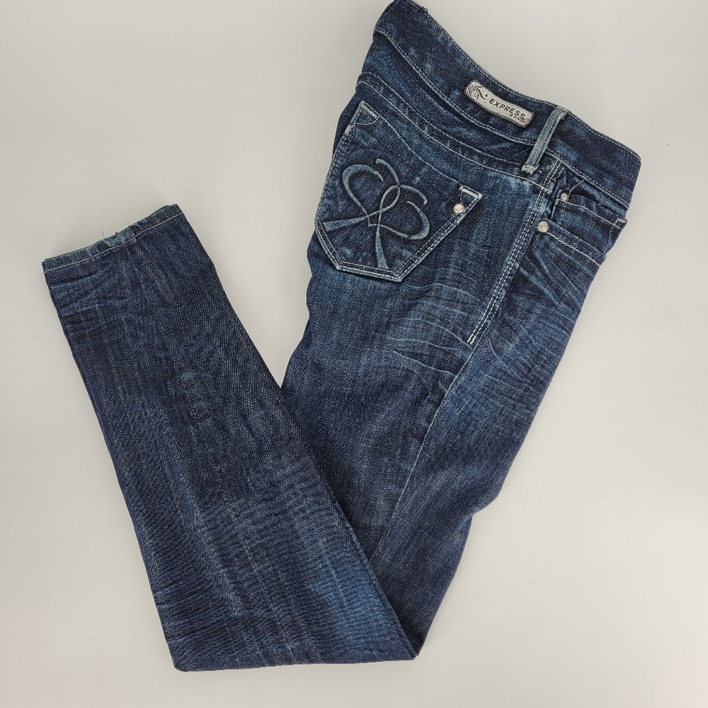 Express Ultra Skinny Blue Jeans Women's Size 0s